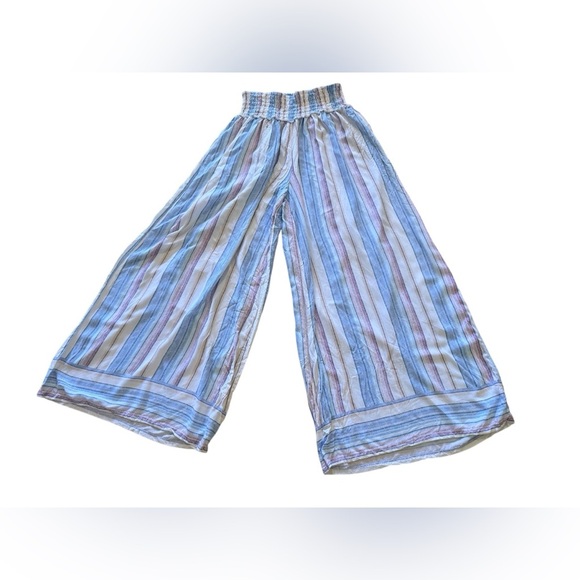 Summer Striped  Ocean Drive Summer Wide Leg Pants Quite Harbor Venice Womens L - Picture 3 of 13